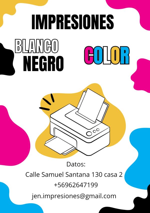 Impresiones - Fotocopias - A color - Blanco y Negro - Curriculum